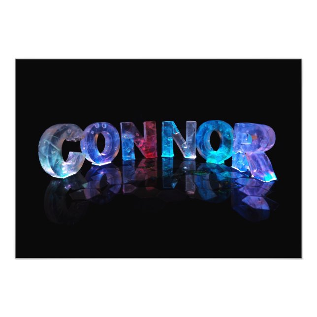 Der Name Connor in 3D Lights Fotodruck (Vorne)