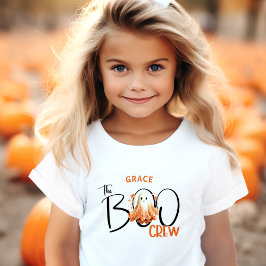 Der Name der Boo-Crew Moderner Halloween-Kleinkind Kleinkind T-shirt