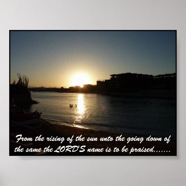 Der Name des Herrn ist zu loben.... Poster (Vorne)