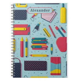 Der Name des modernen Musters "Zurück zu Schulmate Notizblock