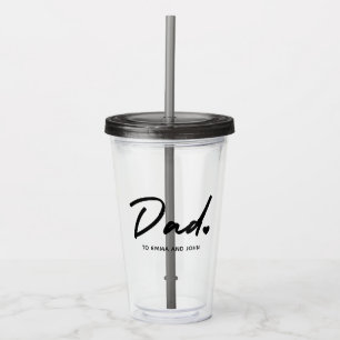 Der Name des modernen Vaters Script Kid Acryltrinkbecher