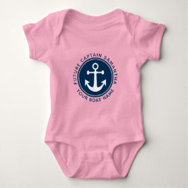 Der Name des Schiffes der Nautical Anchor Rope der Baby Strampler