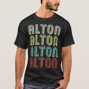 Der Name ist Alton in Retro Vintage Diskothek Funn T-Shirt