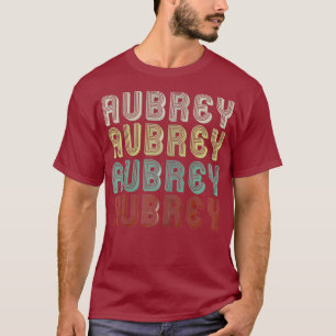 Der Name ist Aubrey in der Vintagen Diskothek Retr T-Shirt