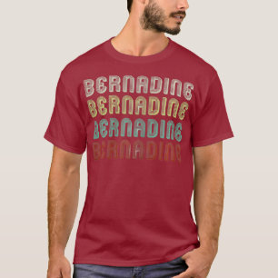 Der Name ist Bernadine in der lustigen Retro-Vinta T-Shirt