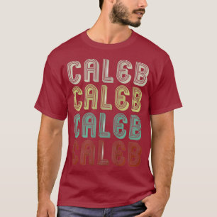 Der Name ist Caleb in der Vintagen Diskothek Retro T-Shirt