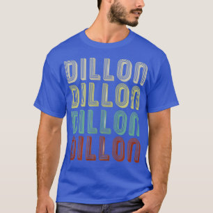 Der Name ist Dillon in der Vintagen Diskothek Retr T-Shirt
