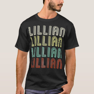 Der Name ist Lillian in Retro Vintage Disco Funny T-Shirt