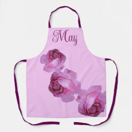 Der Name kann hübsch rosa rosa Blumengestein sein Schürze