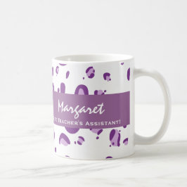 Der Name-Leopard-Druck des besten Lehrers Kaffeetasse