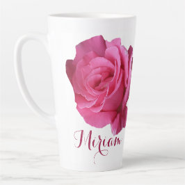 Der Name Miriam hübsch rosa Rosa Rosa Blütenblume Milchtasse