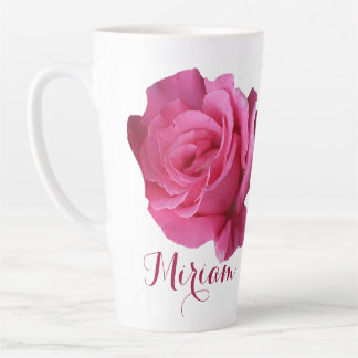 Der Name Miriam hübsch rosa Rosa Rosa Blütenblume Milchtasse