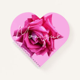 Der Name Monique hübsche Rosa Rose Spaß Notizbuch