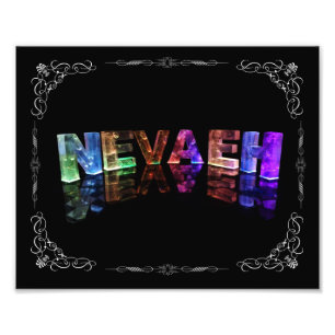 Der Name Nevaeh - Name in Lights (Foto) Fotodruck