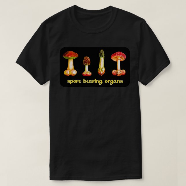 Der Name Phallus Mushroom Art Fantasy T-Shirt (Design vorne)