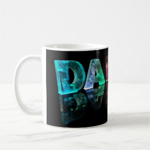 Der Namensdaniel in 3D beleuchtet (Fotografie) Tasse