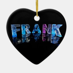 Der NamensFrank in den Lichtern 3D (Fotografie) Keramikornament