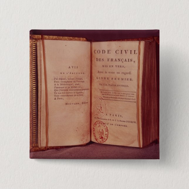 Der napoleonische Code Button (Vorderseite)