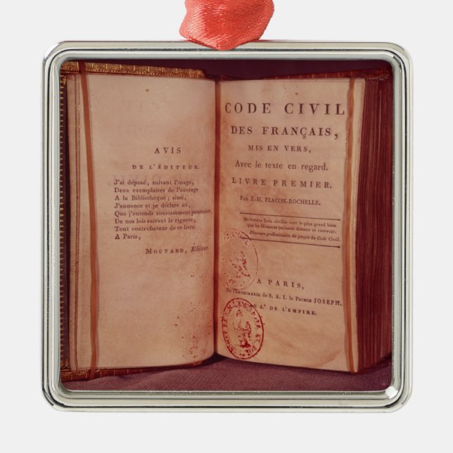 Der napoleonische Code Ornament Aus Metall (Vorne)