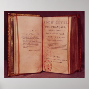 Der napoleonische Code Poster