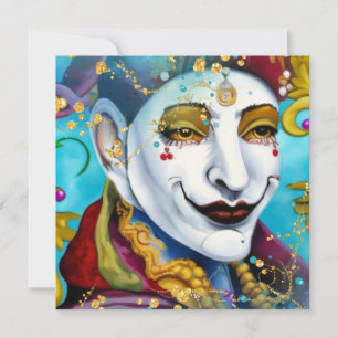 Der Narr Feiertagskarte