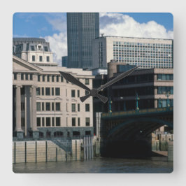 Der Nat West Tower 42 The City of London Quadratische Wanduhr