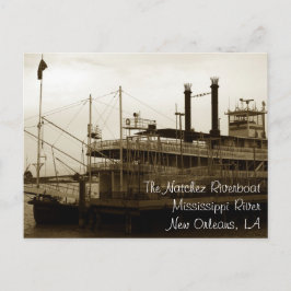 Der Natchez Steamboat, New Orleans, Louisiana Postkarte