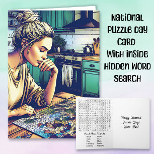Der National Puzzle-Tag ist am 29. Januar  Karte