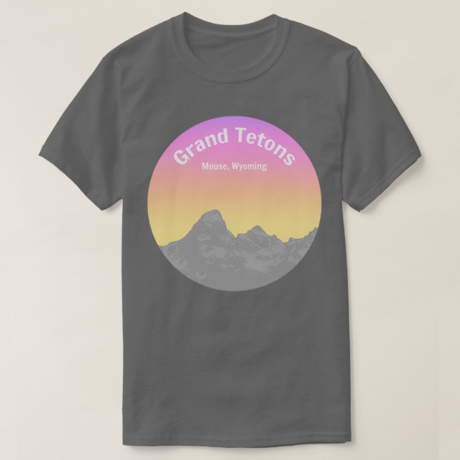 Der Nationalpark Grand Tetons T-Shirt (Design vorne)