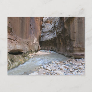 Der Nationalpark Narrows Zion Postkarte