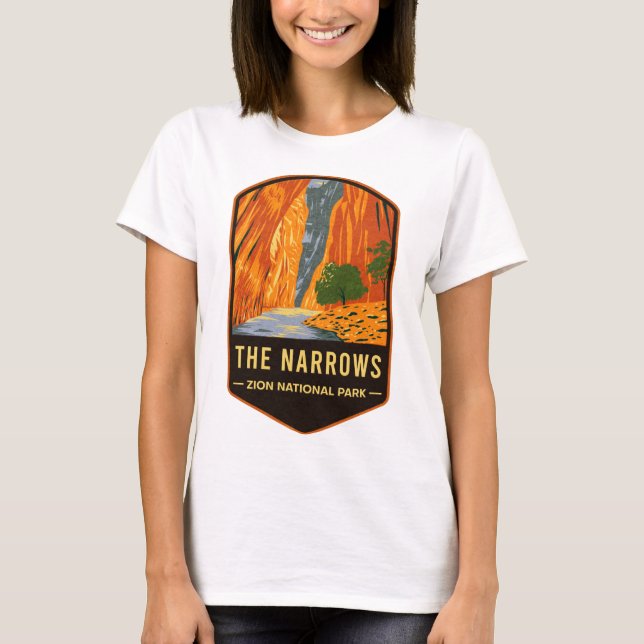 Der Nationalpark Narrows Zion T-Shirt (Vorderseite)