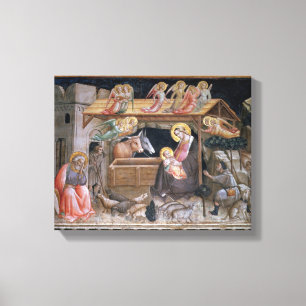 Der Nativity, Detail vom Leben der Jungfrau a Leinwanddruck