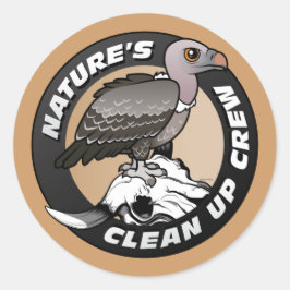 Der Natur räumen Crew auf Runder Aufkleber