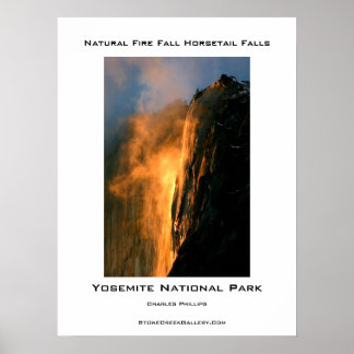Der natürliche Brandfall des Yosemite Poster