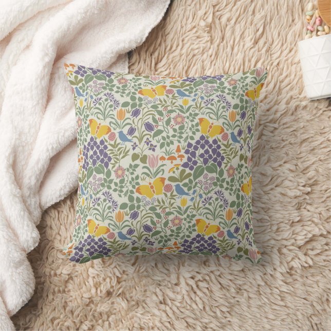 Der natürliche Hintergrund der Voysey Garden Kissen (Decke)