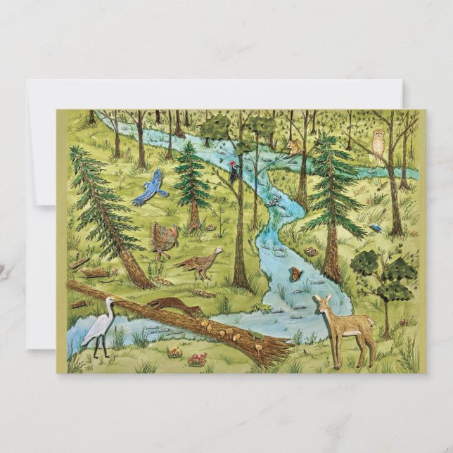 Der Naturschutz Postkarte (Vorderseite)