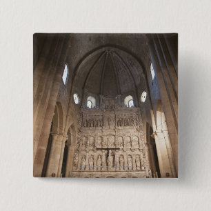 Der Nave des Klosters von Santa Maria De Poblet Button