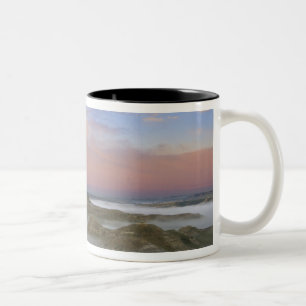 Der Nebel aus dem Little Missouri-Fluss hängt im Zweifarbige Tasse