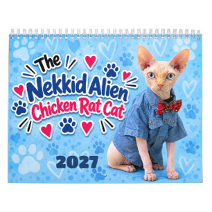Der Nekkid Alien Chicken Rat Cat 2027 Kalender