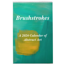 Der neue 2026 Brushstrokes Einseitige Kalender
