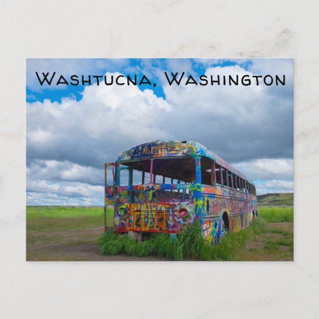 Der neue Bus Washington Washington Washington Postkarte (Vorderseite)