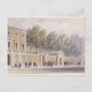 Der neue Eingang in die Lebensmittelhalle, 1854 Postkarte