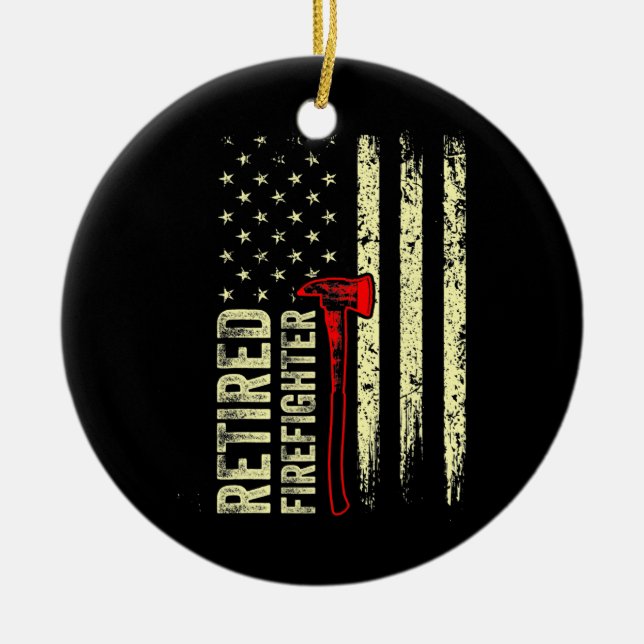 Der neue FeuerwehrFun Geübter Feuerwehrmann Keramik Ornament (Vorne)