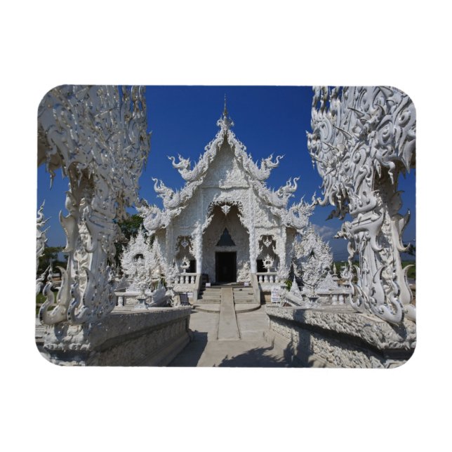 Der neue, ganz weiße Tempel von Wat Rong Khun in Magnet (Horizontal)