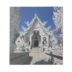 Der neue, ganz weiße Tempel von Wat Rong Khun in Notizblock
