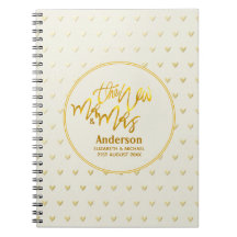 Der neue Herr und Frau (Name, Datum) Wedding Gold 