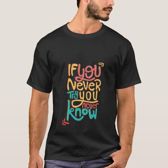Der neue Schwarz-Farbe-Trendy-T - Shirt (Vorderseite)