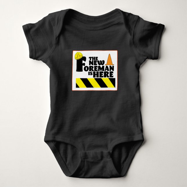 Der neue Vorarbeiter ist da Baby Strampler (Vorderseite)
