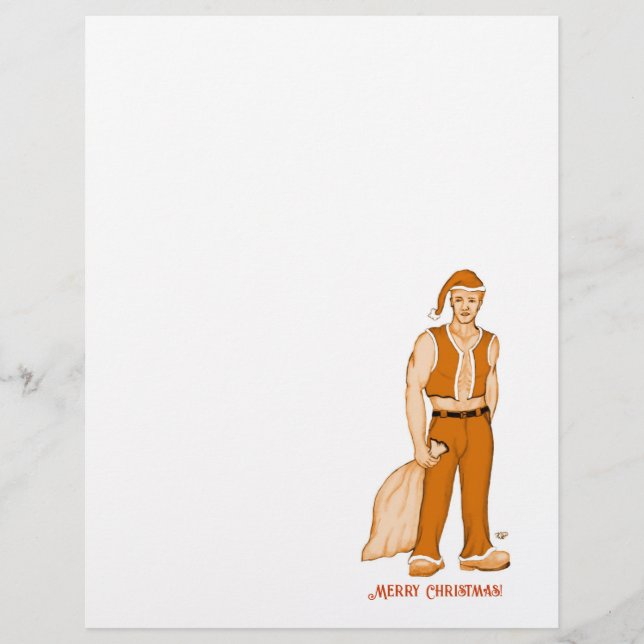 Der neue Weihnachtsmann - Frohe Weihnachten! Briefbogen (Vorderseite)