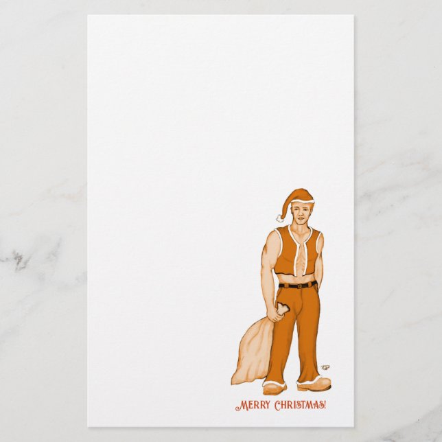 Der neue Weihnachtsmann - Frohe Weihnachten! Briefpapier (Vorderseite)